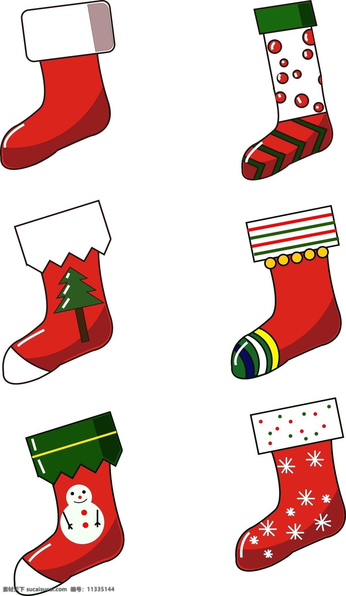 mbe 风格 小 清新 简约 可爱 圣诞 袜 图标 小清新 袜子 圣诞袜 矢量