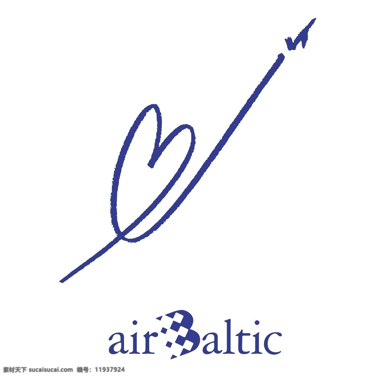 波罗的海 航空 自由 空气 标识 标志 psd源文件 logo设计