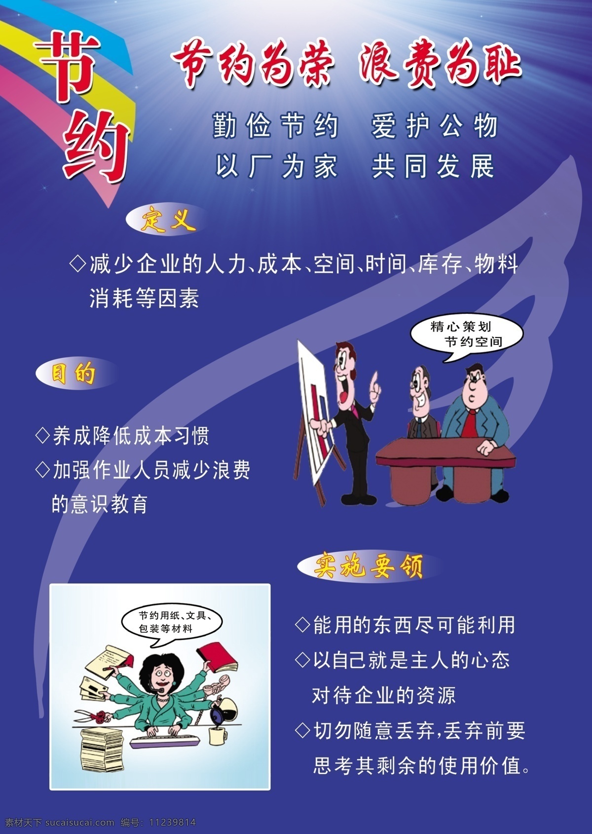 分层 爱护公物 勤俭节约 源文件 7s节约 节约为荣 浪费为耻 以厂为家 共同发展 有用 展板 公益展板设计