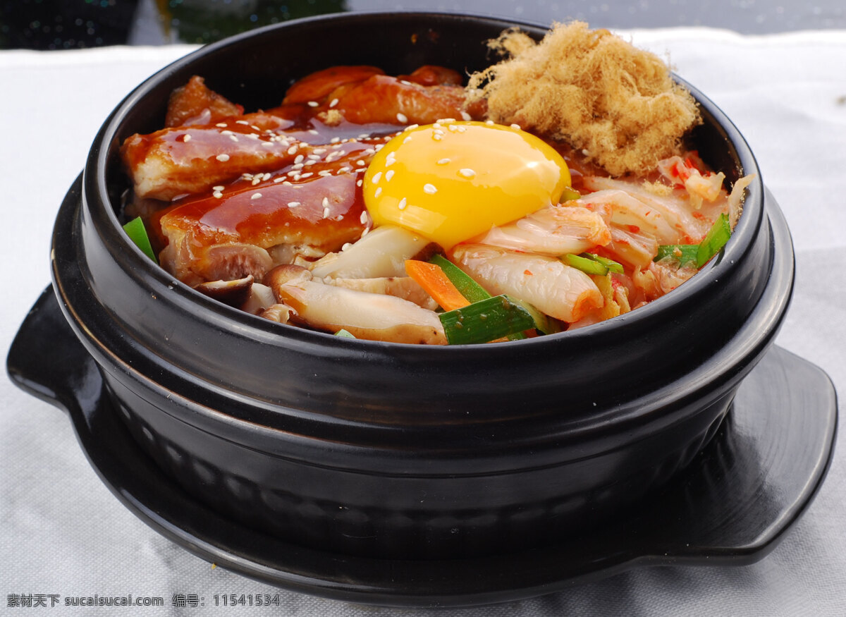 餐饮美食 传统美食 韩国料理 美食 美味 石锅拌饭 诱人 鸡柳 肉松 石 锅 饭 拌饭 石锅 特色火锅 psd源文件 餐饮素材