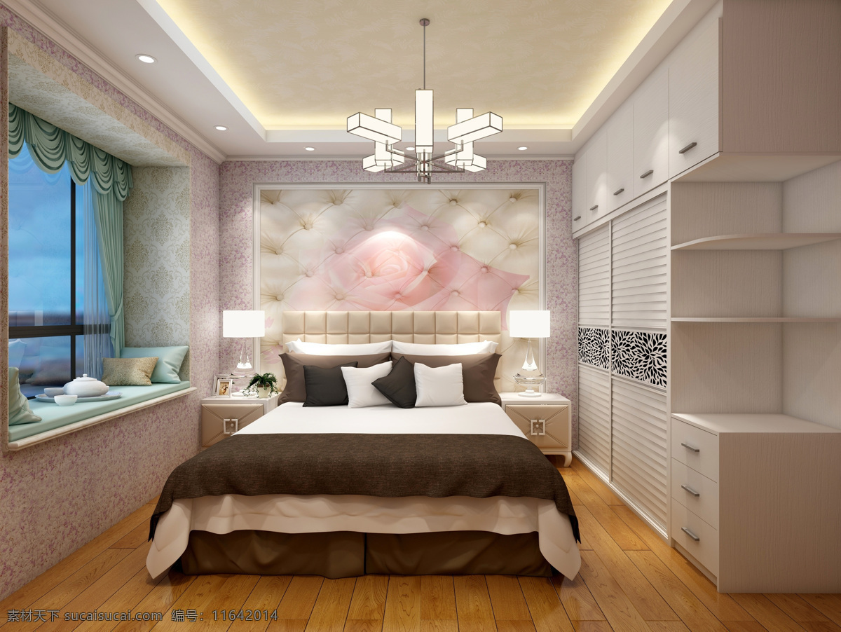 现代简约风格客厅纯白色沙发设计效果图 – 设计本装修效果图