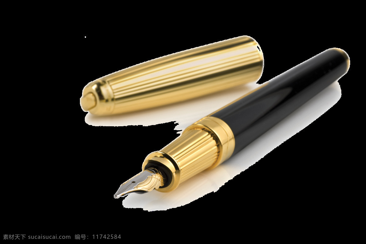 卡通 黑色 钢笔 元素 png元素 免抠元素 墨水 透明素材 写字 学习