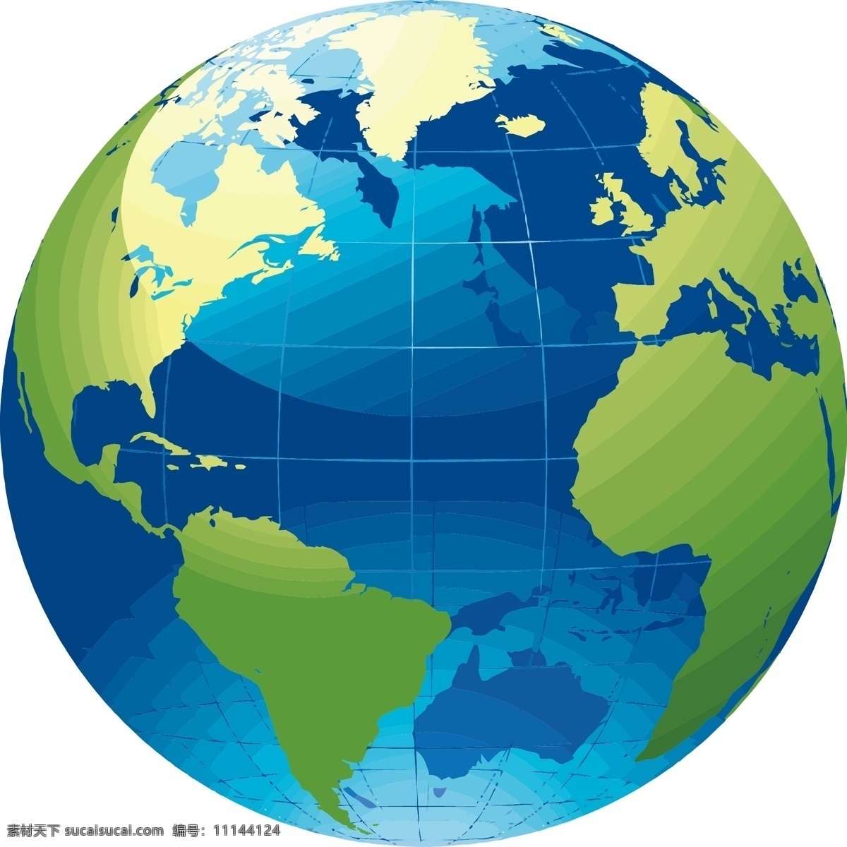 矢量地球插图 矢量 地球 插图 星球 绿色地球 标志图标 其他图标
