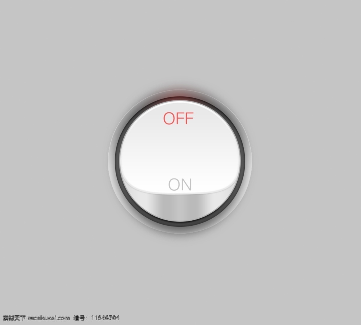 精致按钮 按钮 开关 精致 灰色