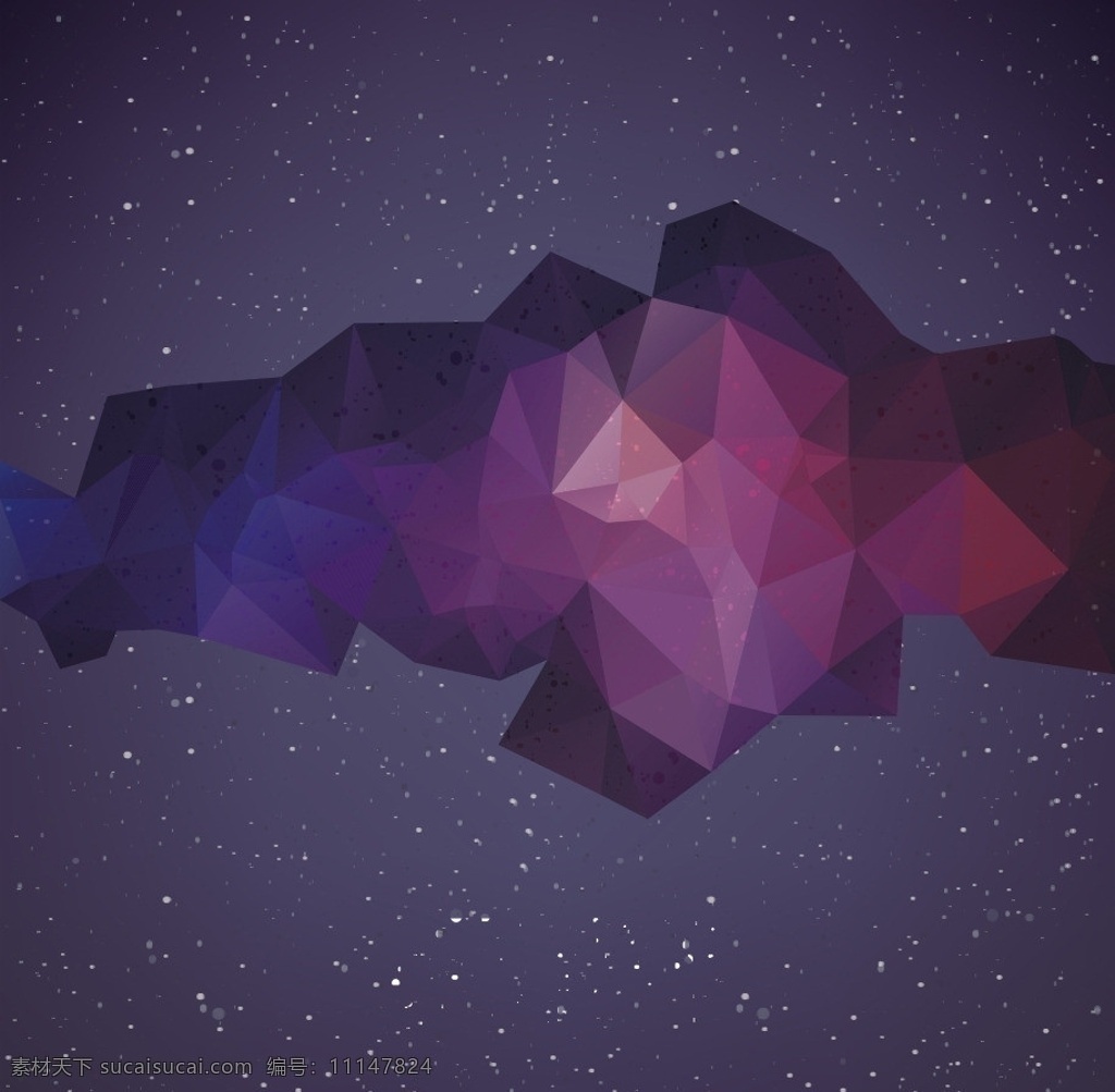 银河系陨石 图案 logo 银河 星星 三角形 陨石 自然风景 自然景观 矢量