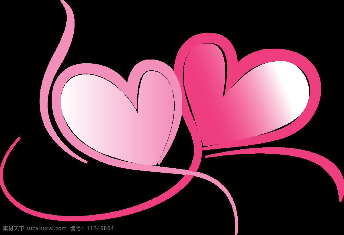 卡通 粉色 爱情 红心 元素 png元素 爱心 免抠元素 情感 情人 透明素材