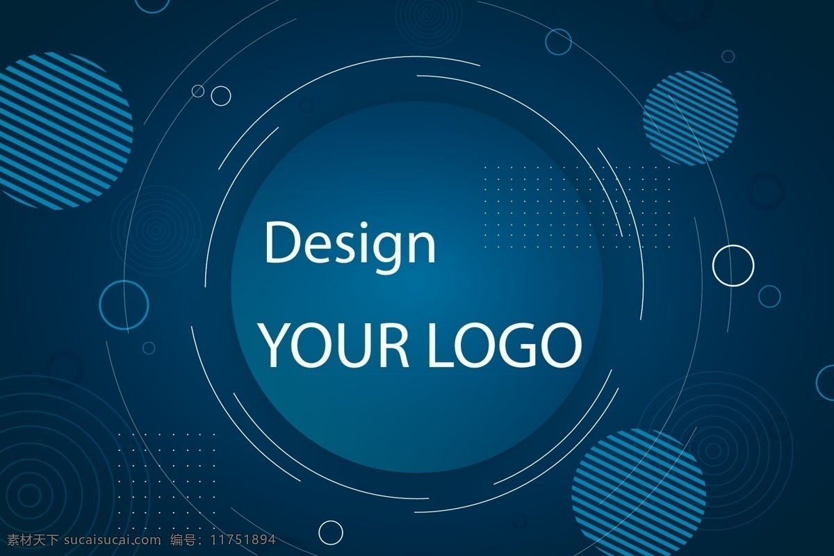科技 banner 横 图 logo 展 横板 蓝色logo 创意海报