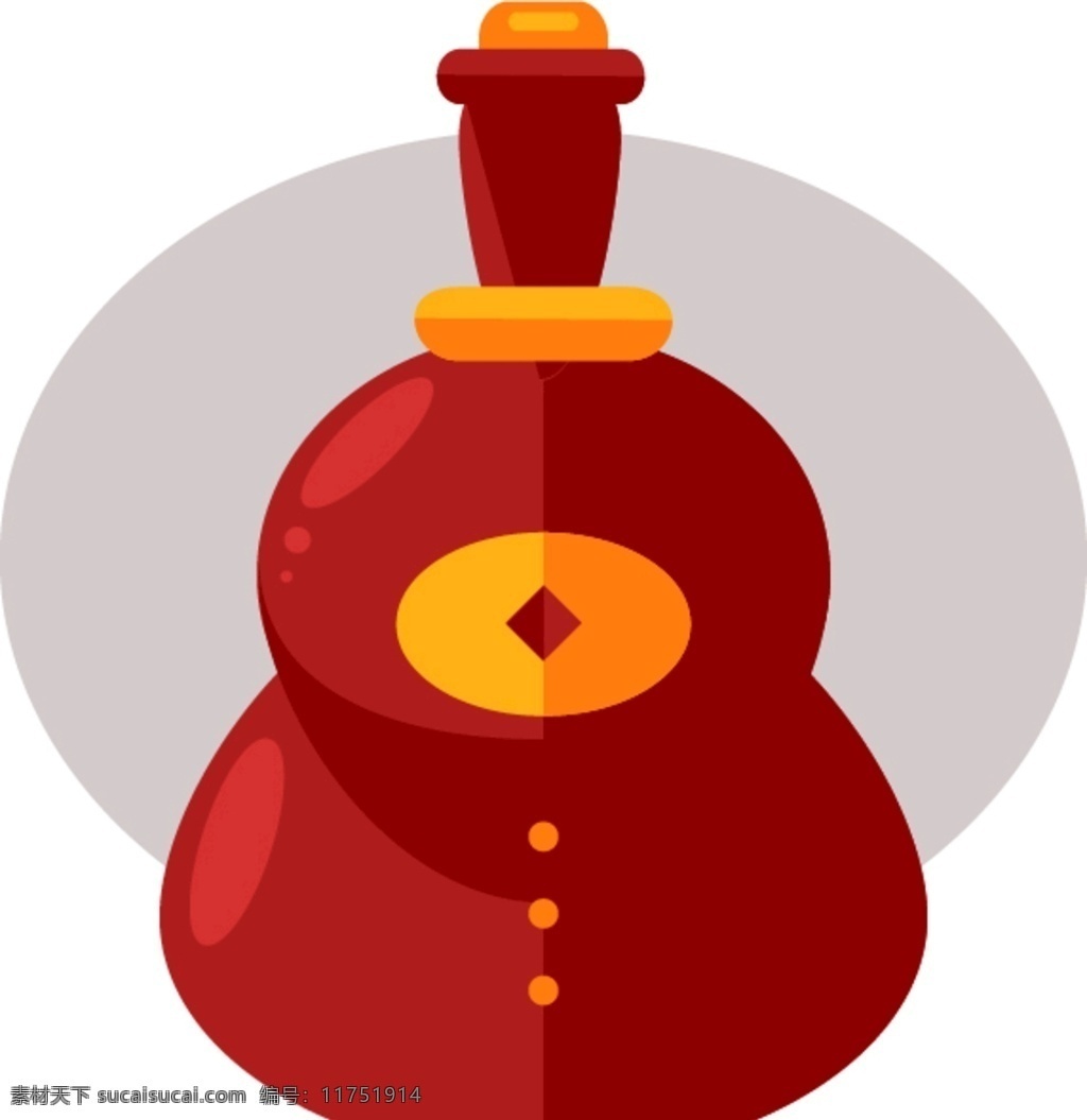 古典酒壶宝瓶 中国 风古典 元素 聚宝盆 盆栽 酒壶 宝瓶 标志图标 其他图标