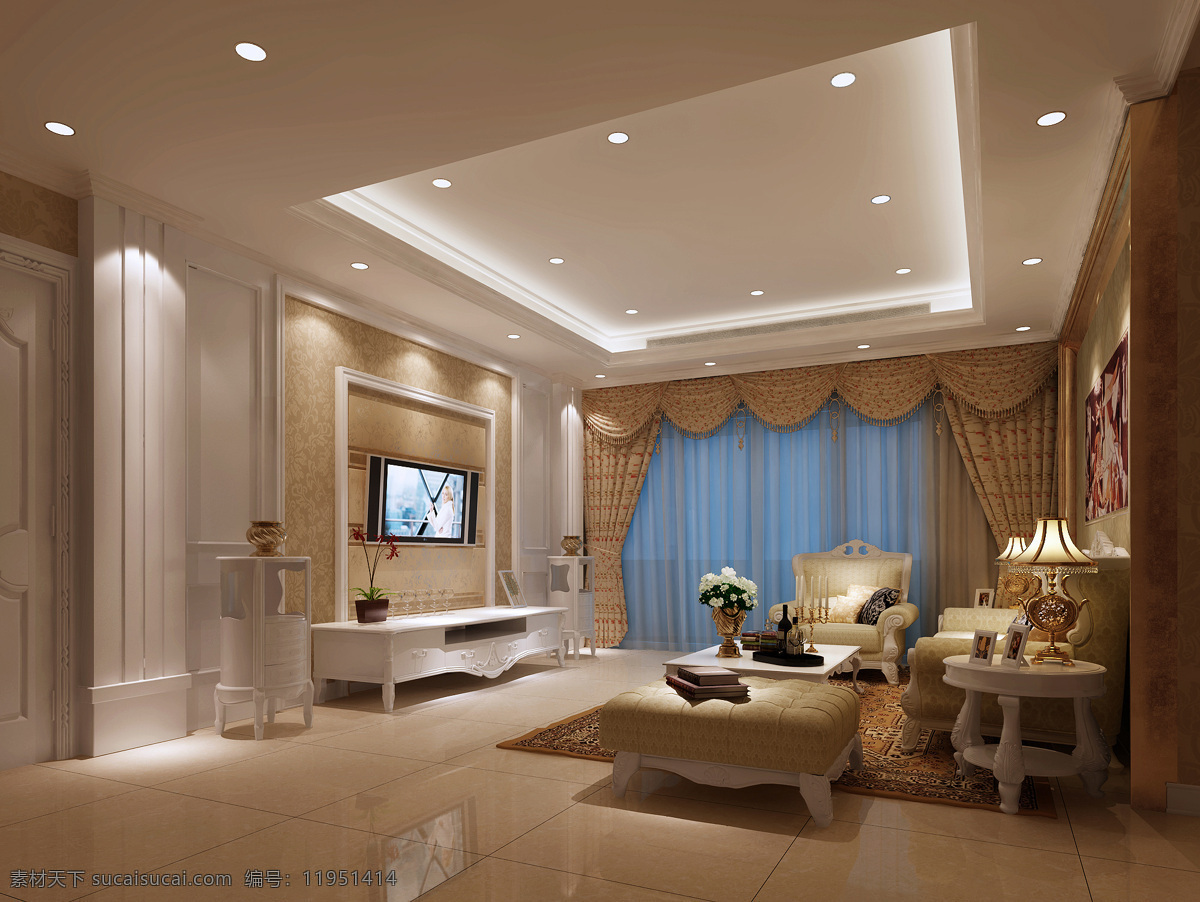 3d设计 玻璃门 灯光 客厅 沙发 室内 室内设计 简 欧 设计素材 模板下载 简欧室内客厅 家居装饰素材