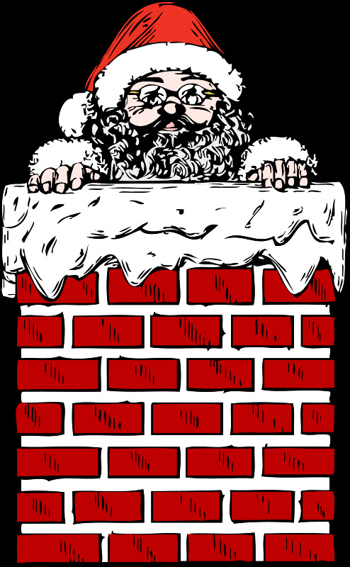 圣诞老人 烟囱 假期 圣诞节 屋顶 externalsource 圣克劳斯 美国 专利 商标局 插画集