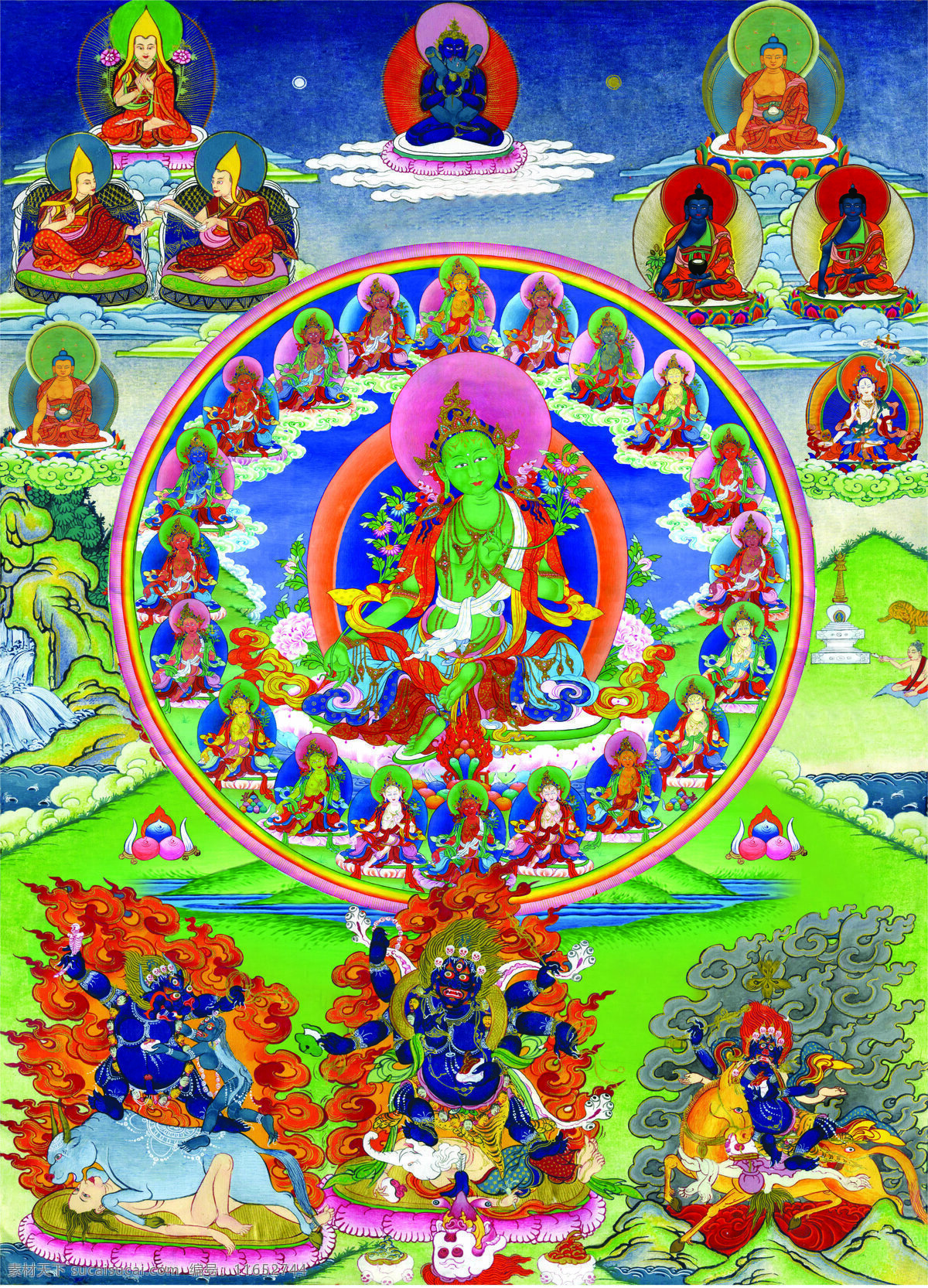卓玛菩萨 佛教 文化艺术 绘画书法 设计图库