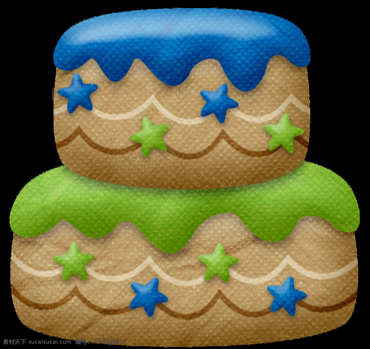 卡通 生日蛋糕 透明 png素材 创意 蛋糕 蓝色 绿色 免扣素材