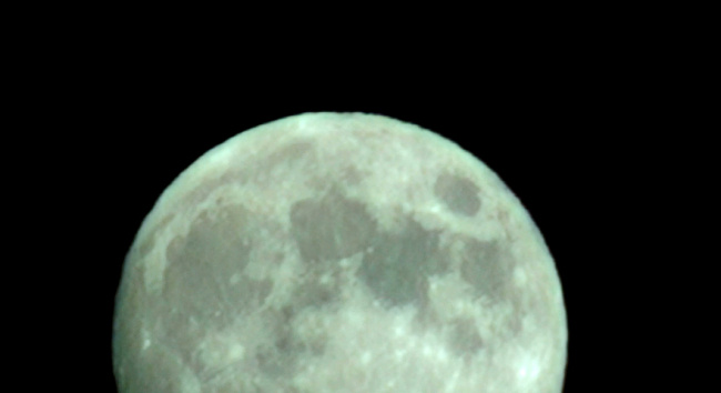 月亮升起 特写 视频 高清素材 mov 黑色
