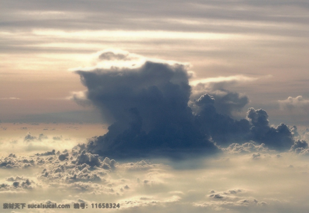 天空之城 天空 晚霞 霞 云朵 造型 云海 飞机 空客 航班 日落 边际 大气 对流 平流 高耸入云 震撼 光晕 自然风景 自然景观