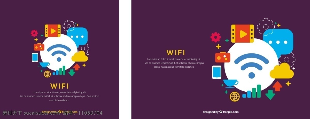 wifi 相关 彩色 元素 背景 技术 网站 互联网 标志 技术背景 通讯 连接 信号 路由器 区域