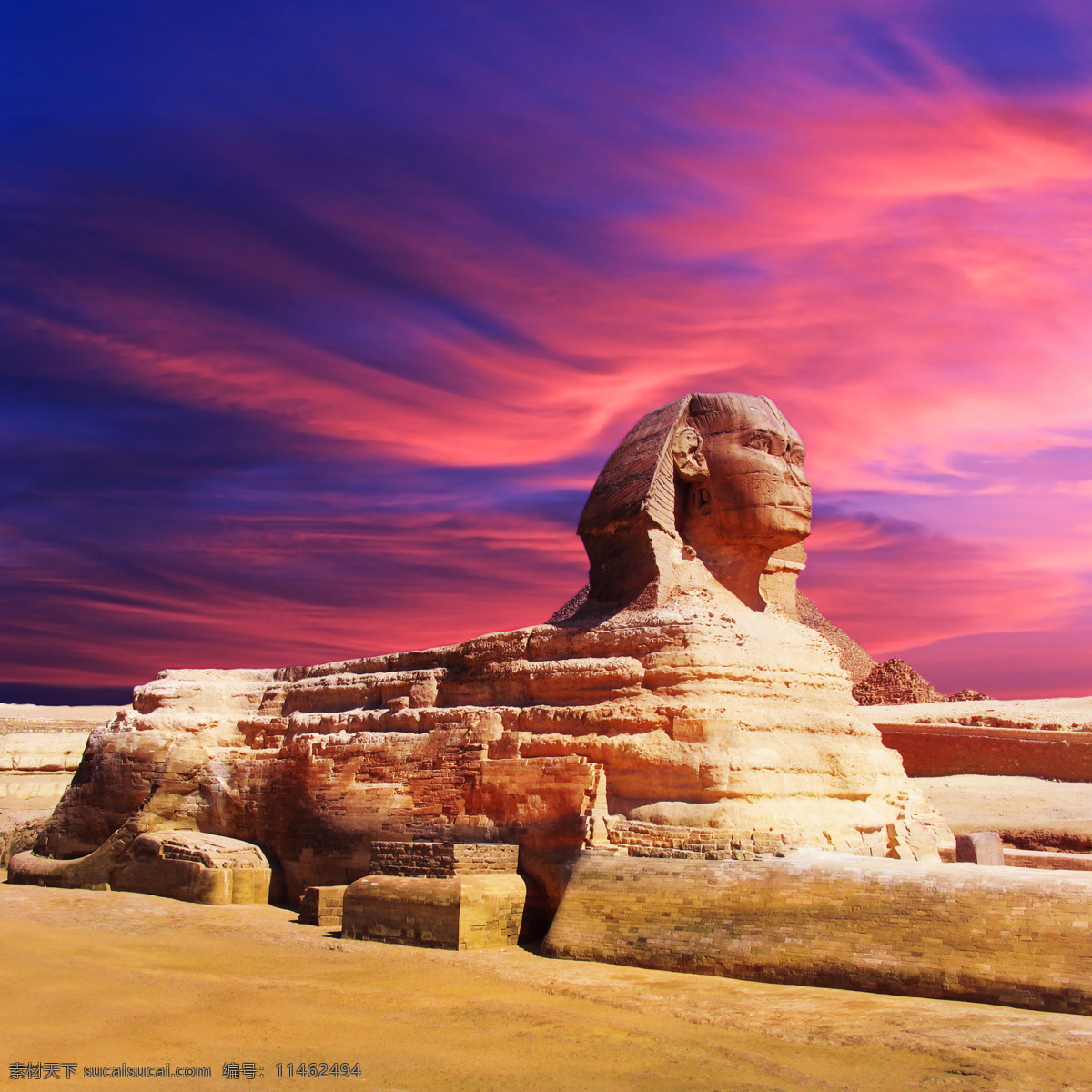 埃及 金字塔 狮身人面像 宏伟 壮观 非洲 名胜古迹 奇迹 石雕建筑 建筑景观 世界建筑景观 天空 云彩 国外旅游 旅游摄影