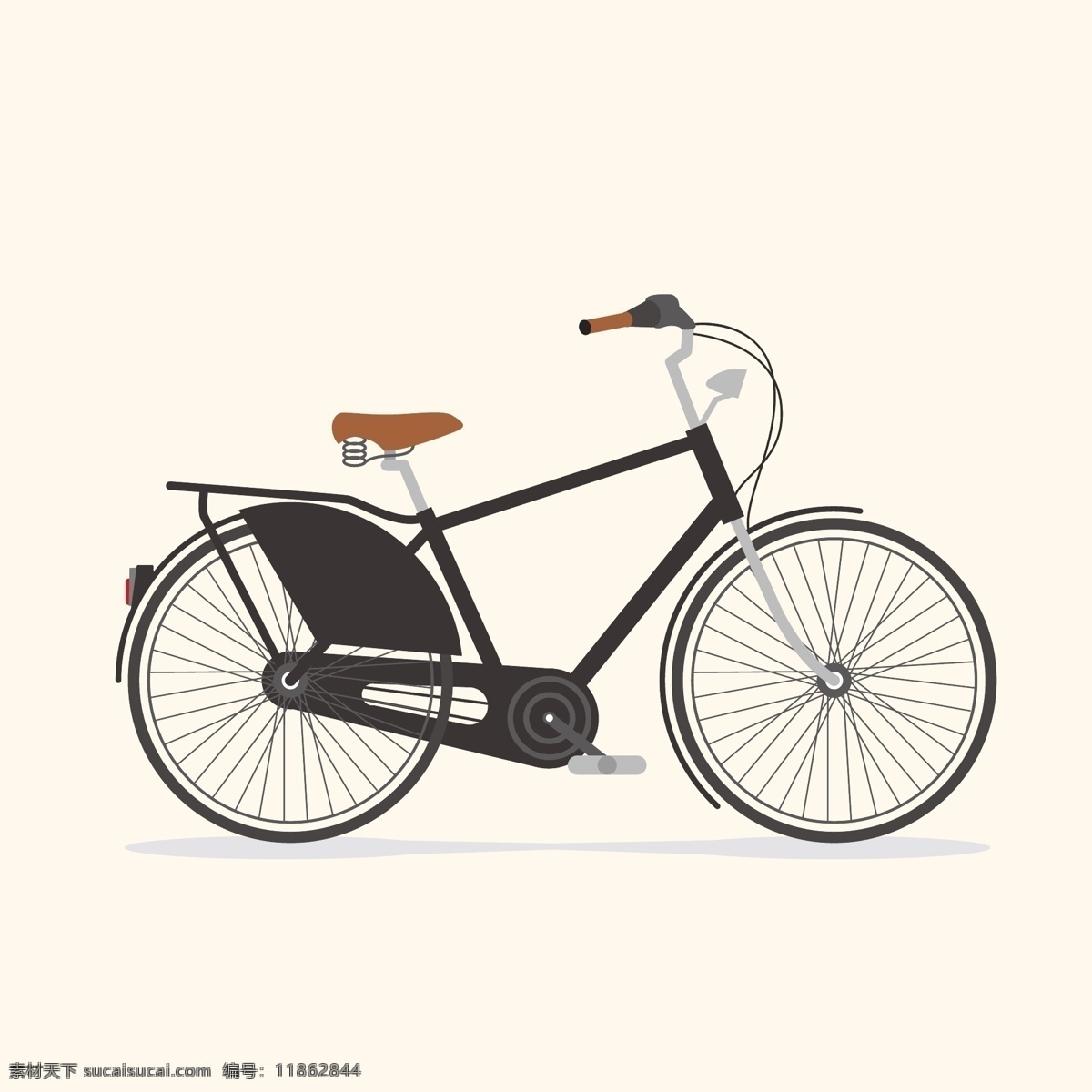 老式自行车 自行车手绘 自行车 车 复古自行车 黑色自行车 插画自行车 插画 动漫动画