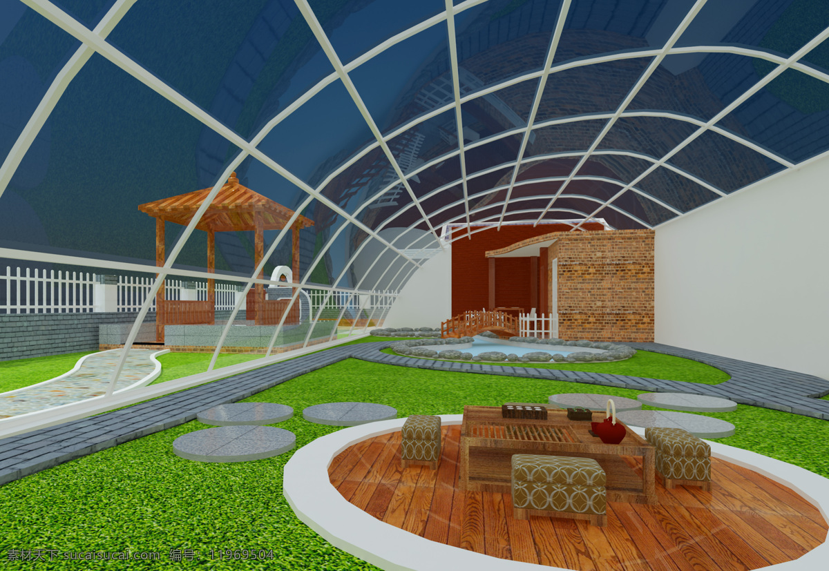 大棚 花园 环境设计 生态园 室内设计 室外 小品 设计素材 模板下载 家居装饰素材
