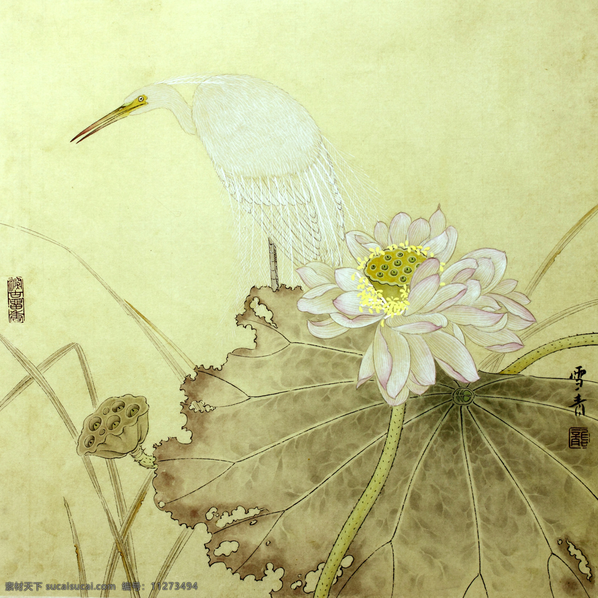 龚 雪青 工笔 花鸟 高清 图 工笔画 字画 国画 走廊挂画 客厅挂画 花鸟画 工笔花鸟 工笔国画 工笔荷花 工笔画欣赏 工笔画素材 文化艺术 绘画书法 黄色