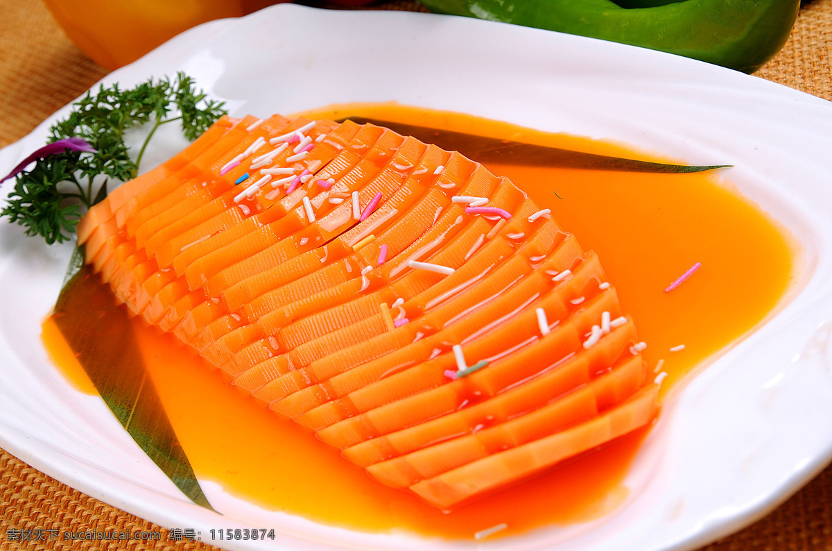 橙汁木瓜 风情木瓜 香甜木瓜 木瓜 蒸木瓜 传统美食 餐饮美食
