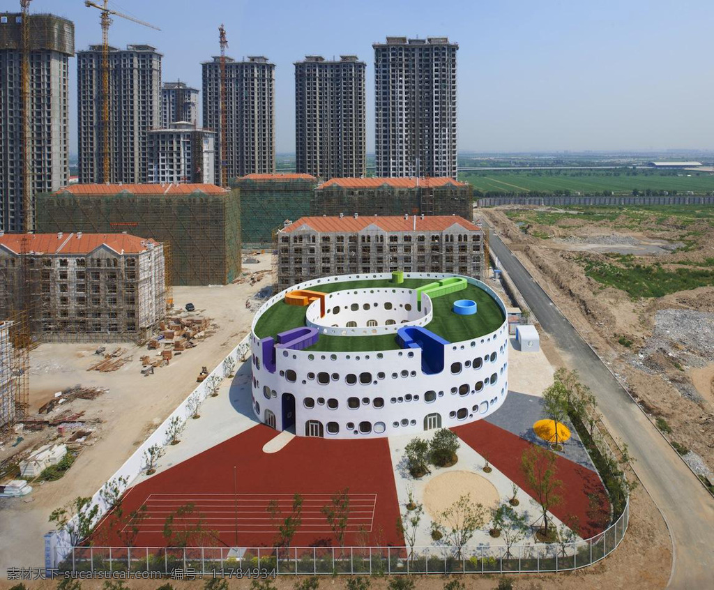 天津 loop 国际 幼儿园 循环 sako architects 灰色