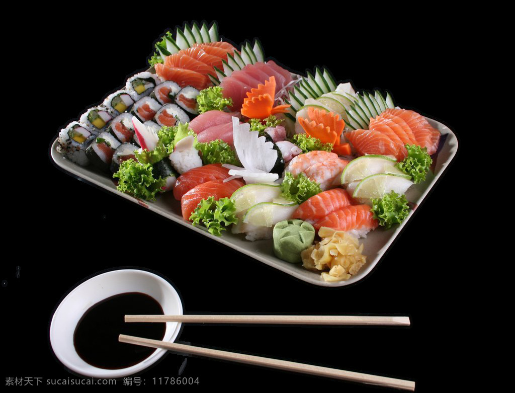 鲜美 寿司 料理 美食 产品 实物 产品实物 筷子 日本寿司 日式美食 蘸料