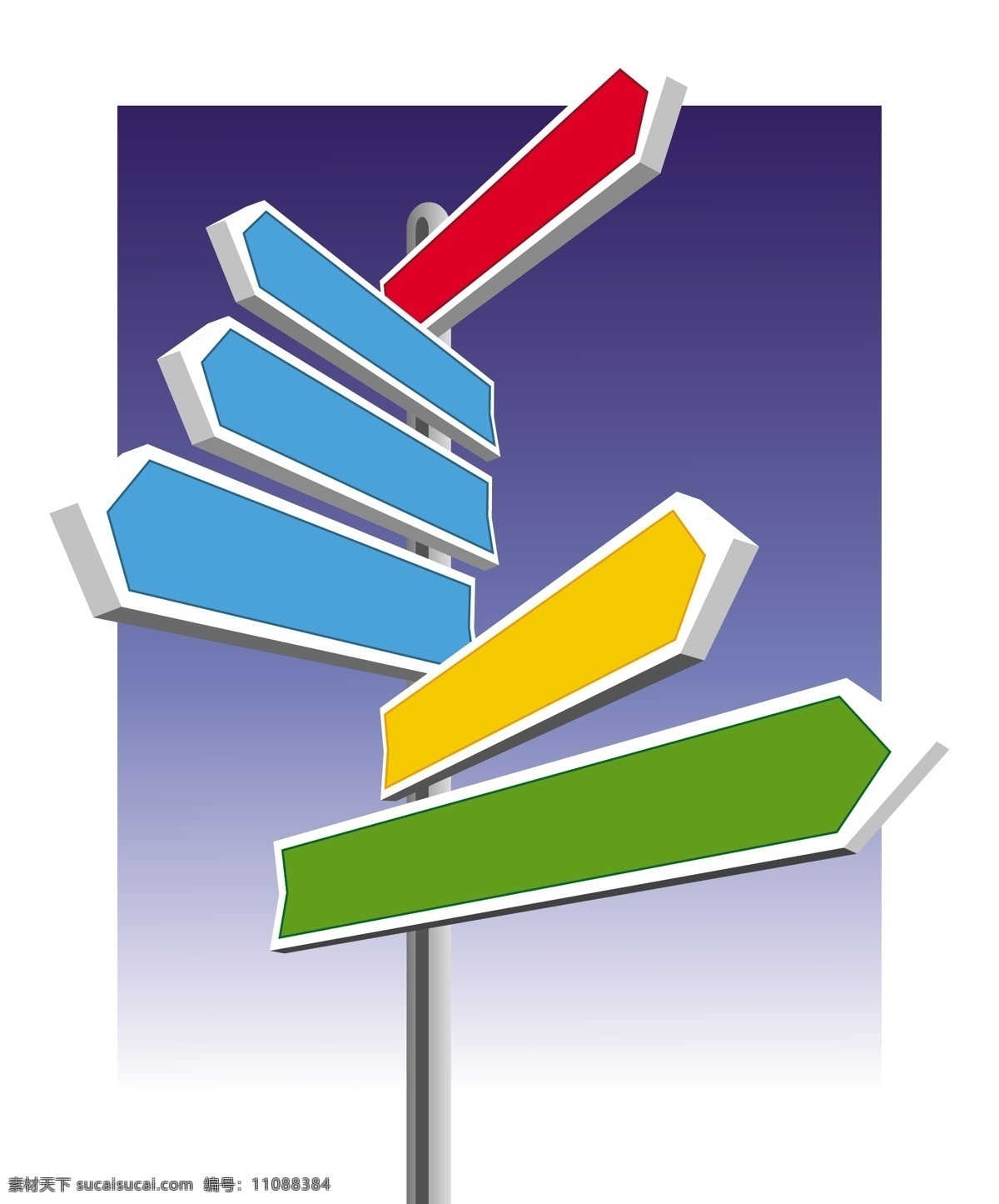 矢量 公路 标志 导航 方向标 告示板 路标 路牌 矢量素材 布告板 矢量图 其他矢量图