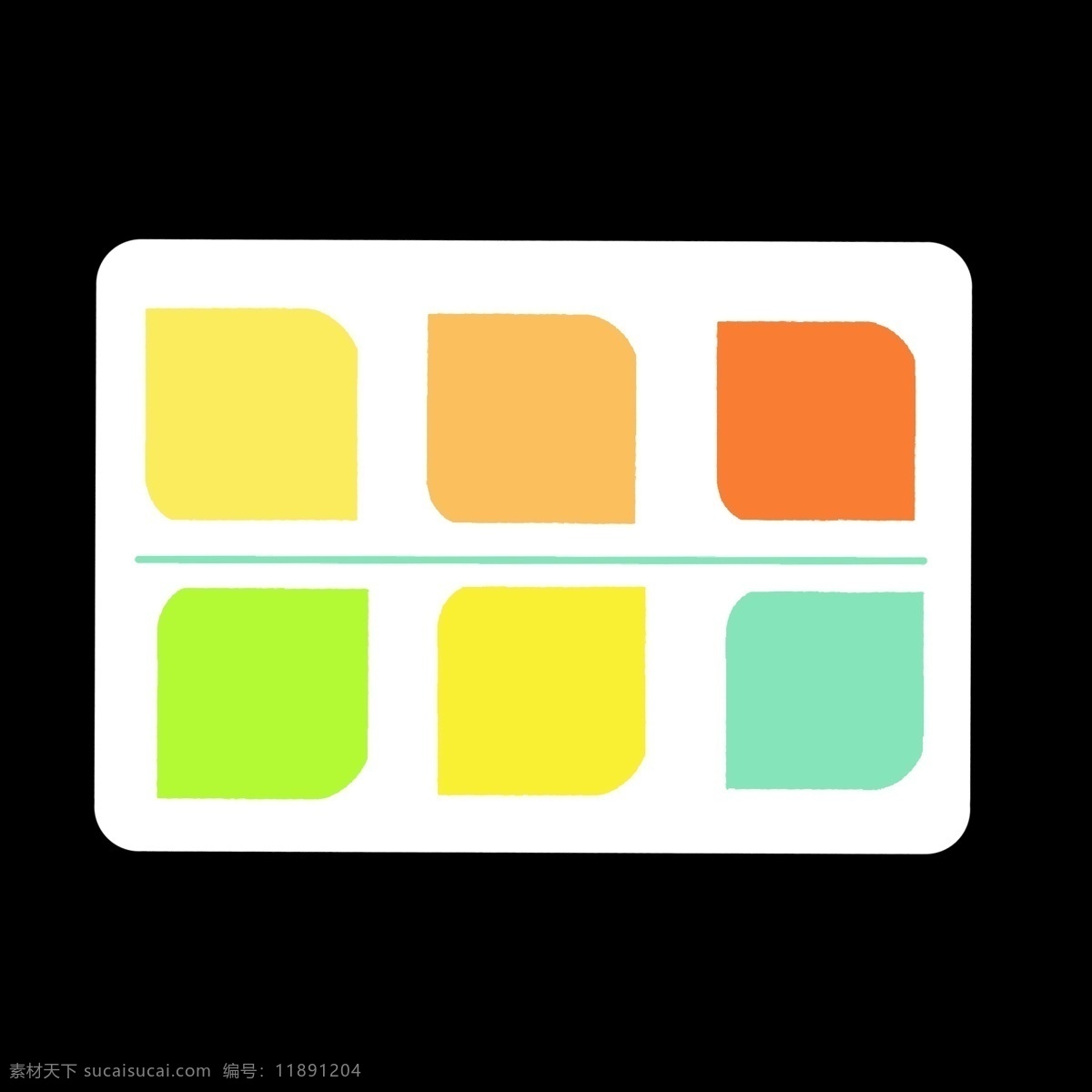 暖色调 方块 分类 图标 暖色 分类表 分解 分化 分开 ppt专用 卡通 简约 简洁 简单 五颜六色