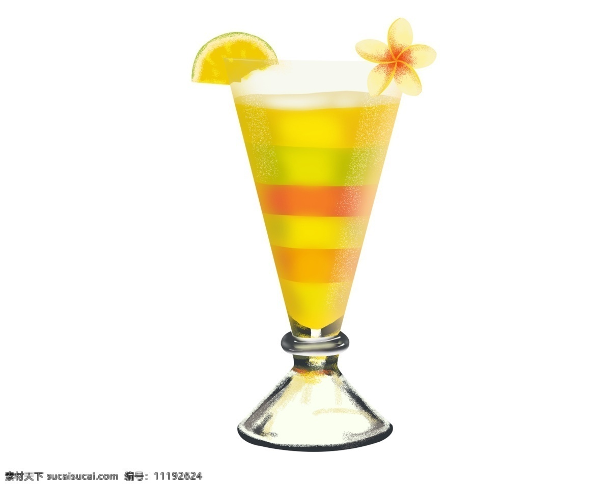 一杯 黄色 果汁 饮料 冷饮
