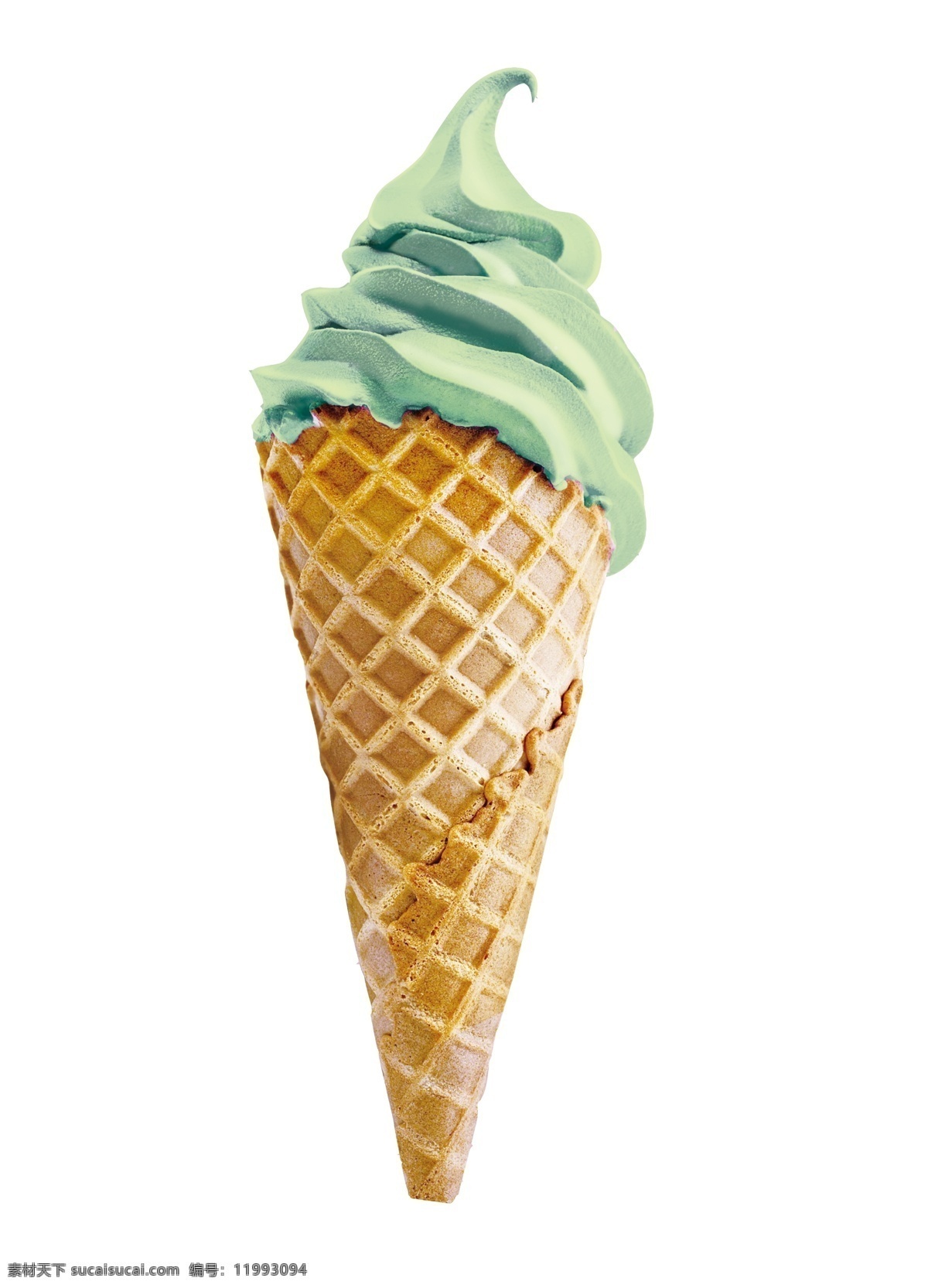 绿色苹果冰淇淋图片_装饰图案_设计元素-图行天下素材网