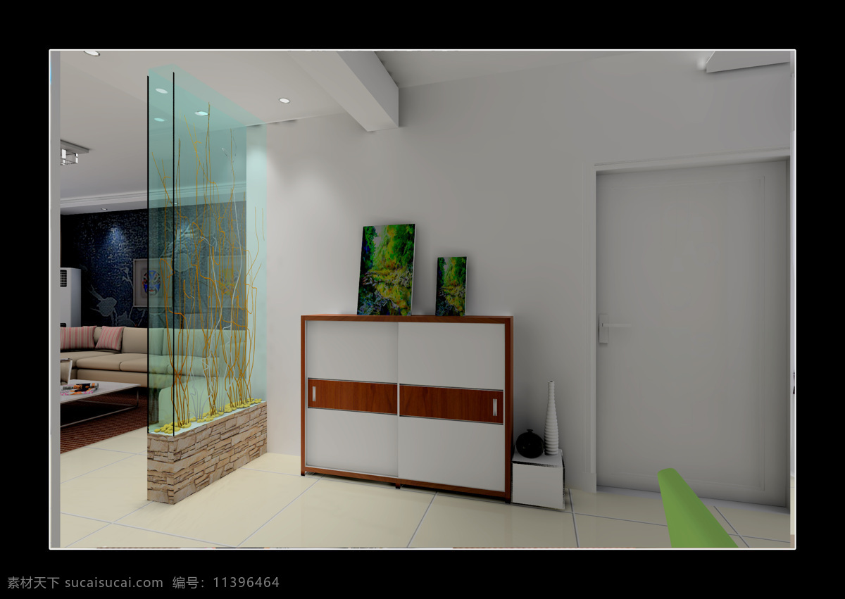 客厅 一角 白色 玻璃 柜子 环境设计 室内设计 室内装饰 客厅一角 家居装饰素材