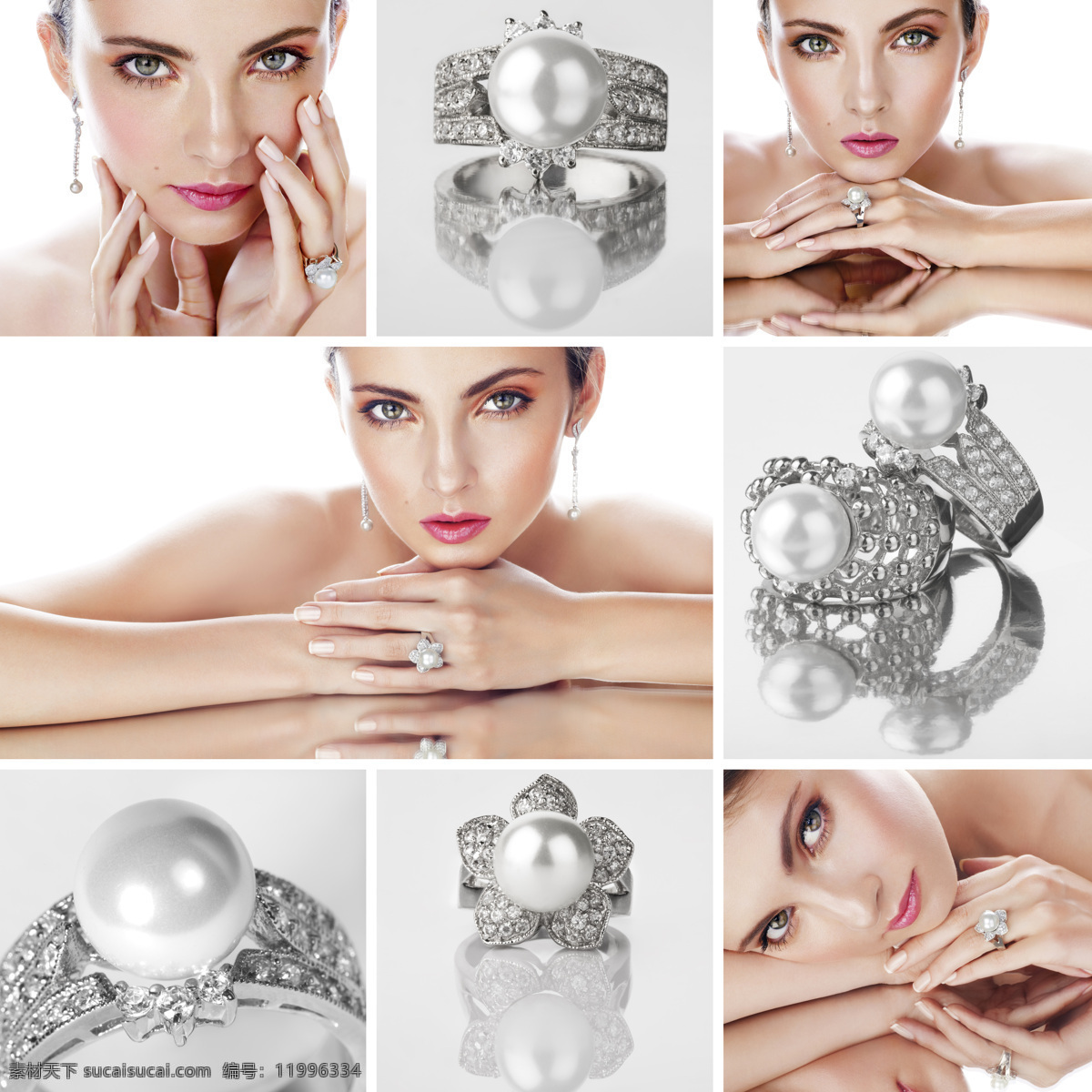 珍珠 戒指 美女图片 钻石 美女 女人 首饰 饰品 生活人物 人物图片