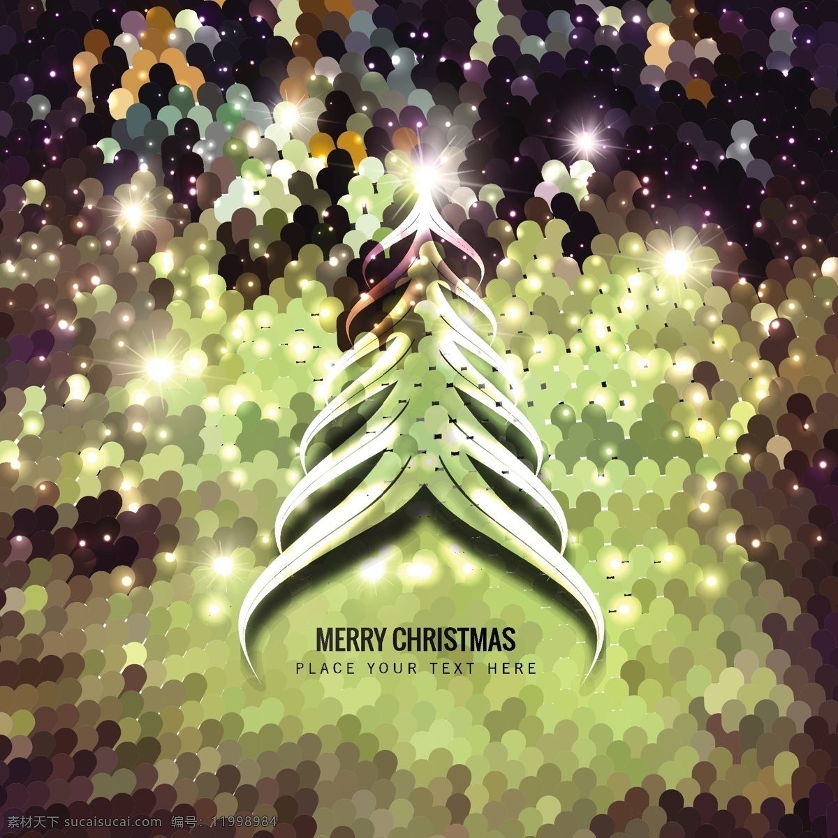 圣诞树 装饰 背景 抽象的 圣诞快乐 圣诞背景 壁纸 圣诞卡 节日问候 明亮 季节 节日 有光泽 快乐的 发光的 闪烁亮片 黑色