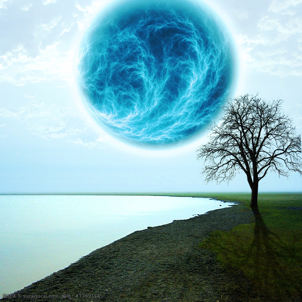 星球 地球 宇宙 云彩 奇幻 魔幻 星空 星际 蓝天 树 草地 湖 科学研究 现代科技