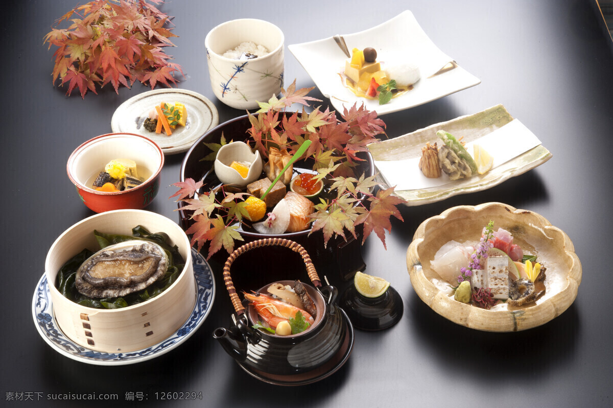 日本料理 美食 美味 料理 海鲜 鲍鱼 精致美食 餐饮美食