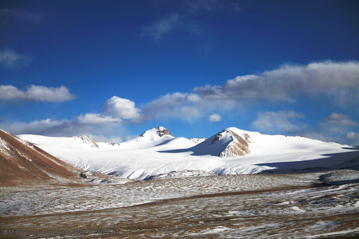 西藏雪山 西藏 雪山 蓝天 白云 自然风景 自然景观