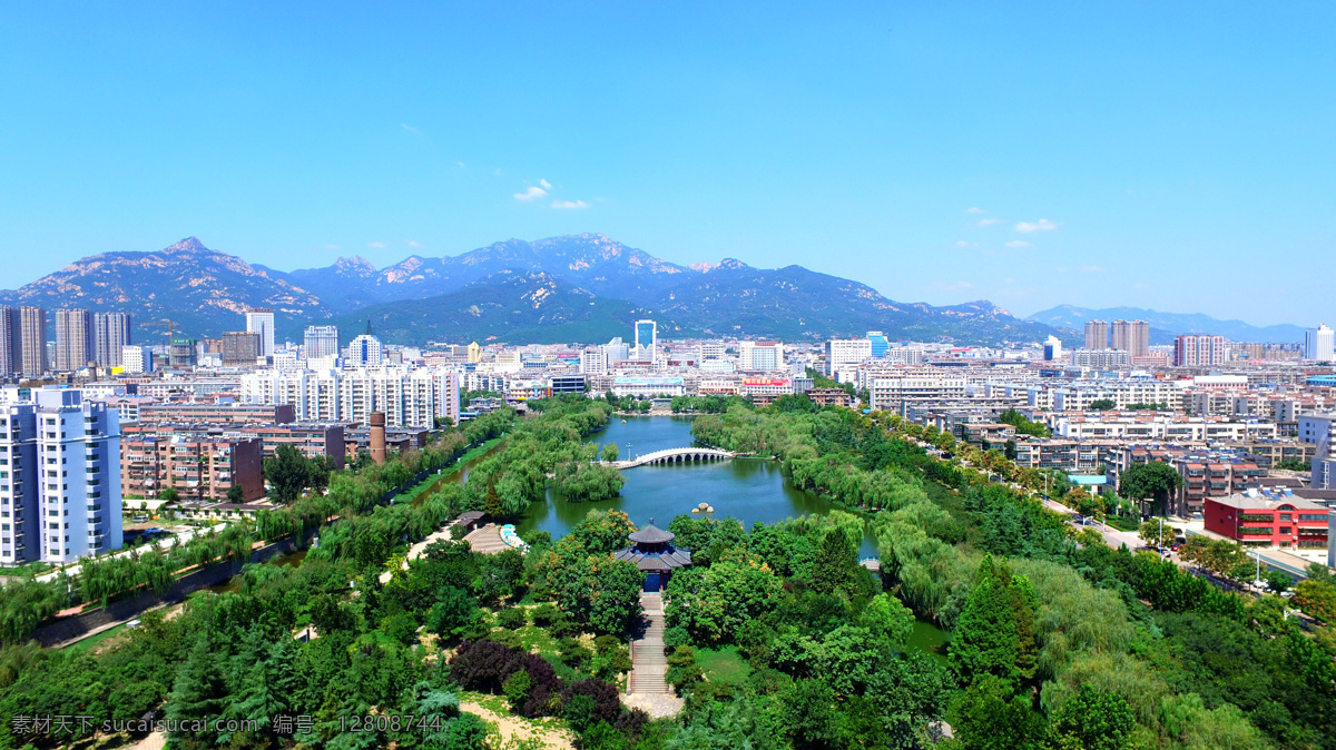 泰山南湖旅游 泰安 泰山 城市 航拍 旅游 南湖 旅游摄影 国内旅游