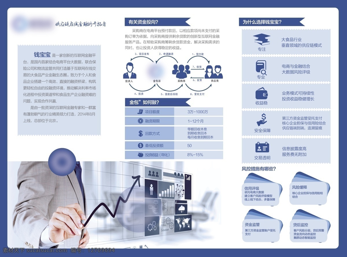 金融行业 宣传三折页 金融 行业 三 折页 ps 灰蓝色 高档折页 金融三折页 企业介绍 借款人 贷款人