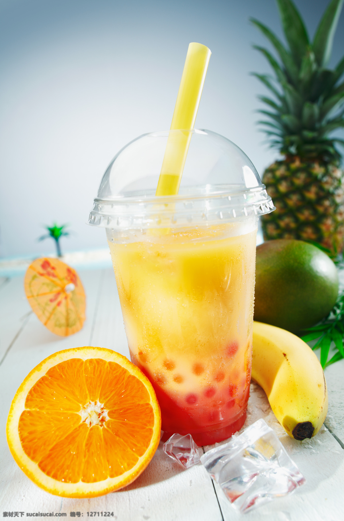 果汁水果 果汁 水果 橙汁 香蕉 果汁饮料 饮料酒水 餐饮美食