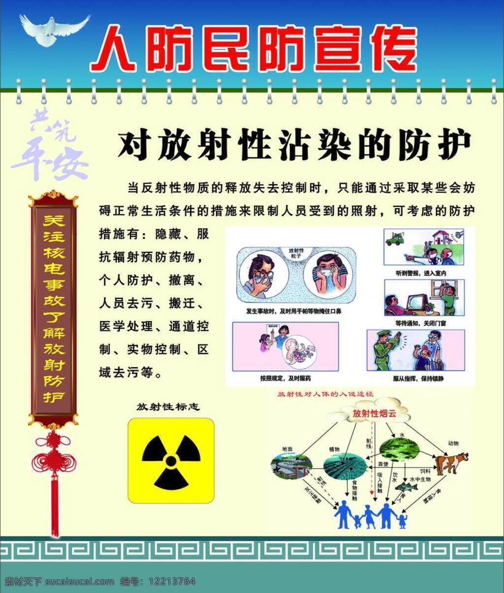 防空免费下载 底纹 防空 鸽子 展板 展板模板 人防 人防民防宣传 矢量 其他展板设计