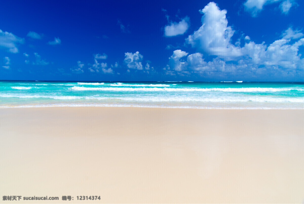 蓝天 下 海边 风景 海洋海边 自然风景 海边风光 沙滩 白云 大海图片 风景图片