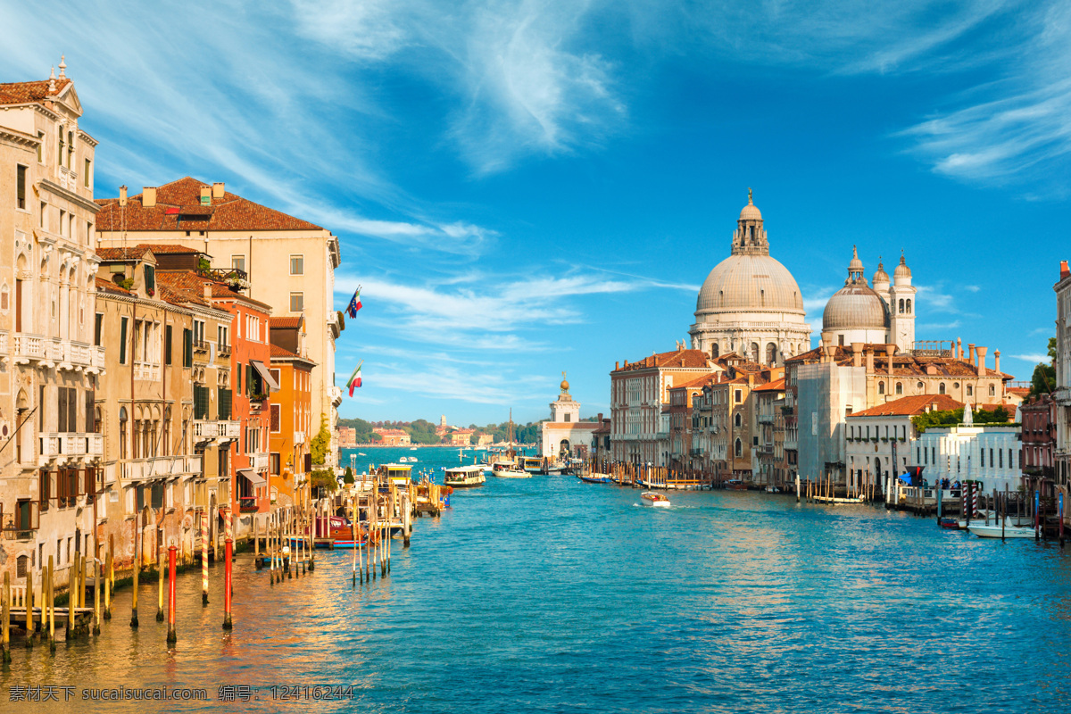 威尼斯风景 意大利 威尼斯 水城 建筑 欧洲建筑 建筑物 小艇 海湾 蓝天 白云 风景 国外旅游 旅游摄影