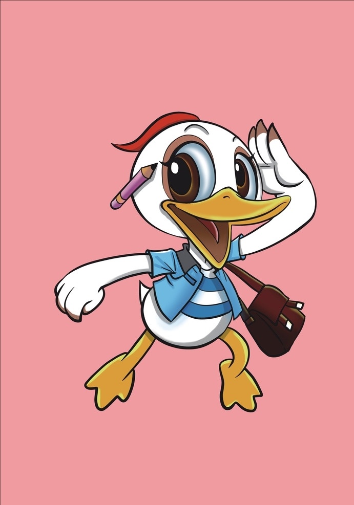 卡通鸭子 大白鸭 小鸭子 鸭子 动物卡通 服装印花 儿童印花 动漫人物 儿童图集 卡通设计