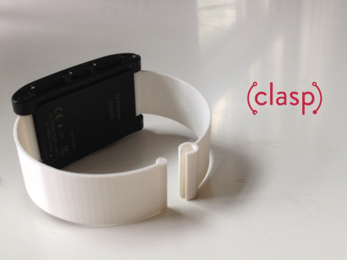 一个 简单 表带 扣 打印 带 定制 卵石 手表 手腕 手镯 3d打印模型 艺术时尚模型