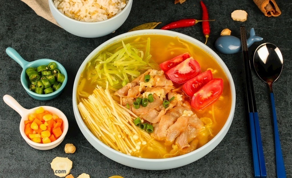 肥牛捞饭 捞饭 什锦捞饭 金汤肥牛 营养汤 特色捞饭 餐饮美食 传统美食