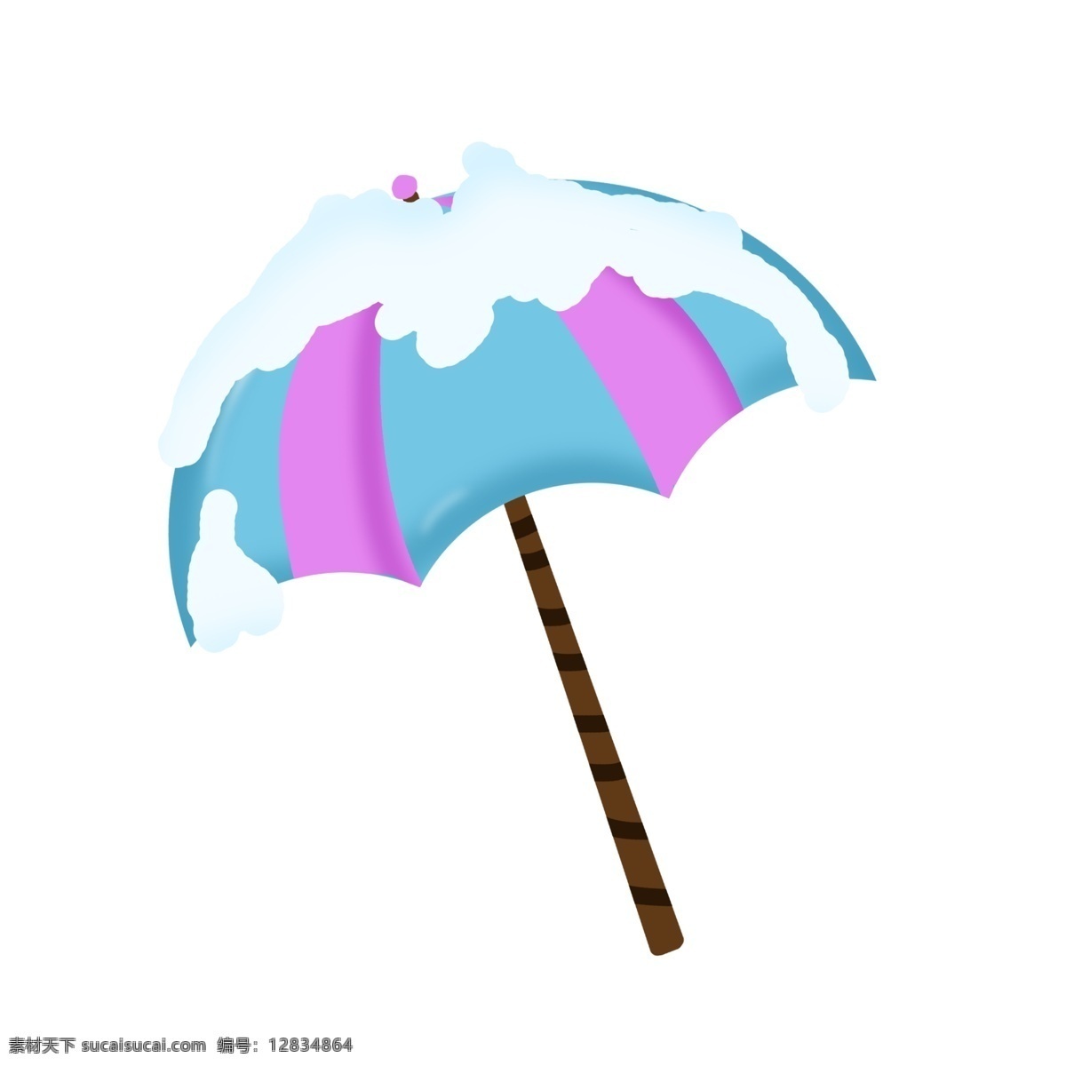 漂亮 积雪 雨伞 插画 白色的积雪 卡通积雪雨伞 手绘积雪雨伞 积雪雨伞装饰 积雪雨伞插画