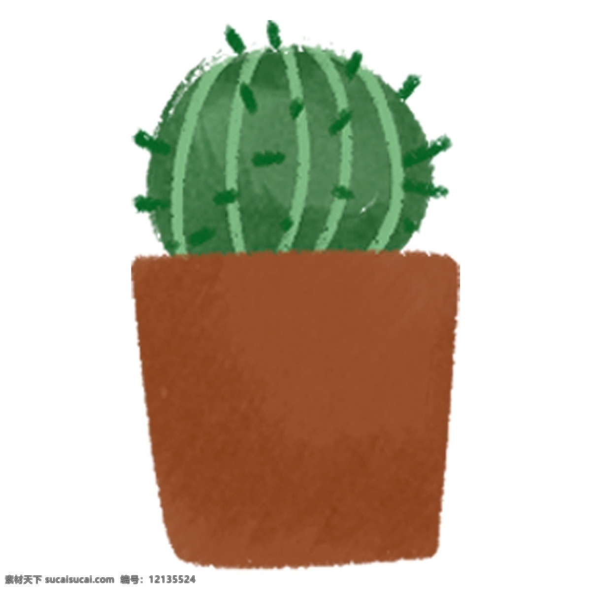 卡通 手绘 盆栽 仙人掌 插画 免扣素材 透明素材 卡通素材 可爱 植物
