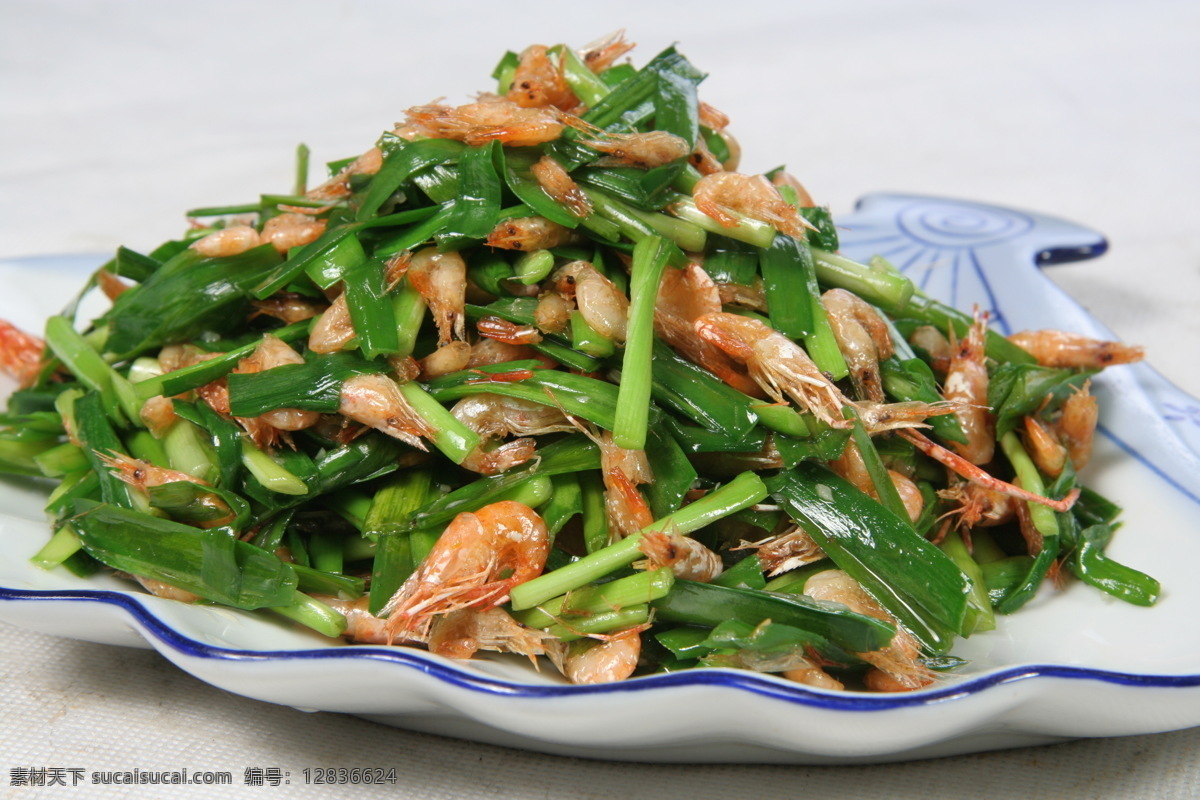 韭菜炒河虾 韭菜 河虾 虾 炒菜 热菜 美食 传统美食 餐饮美食