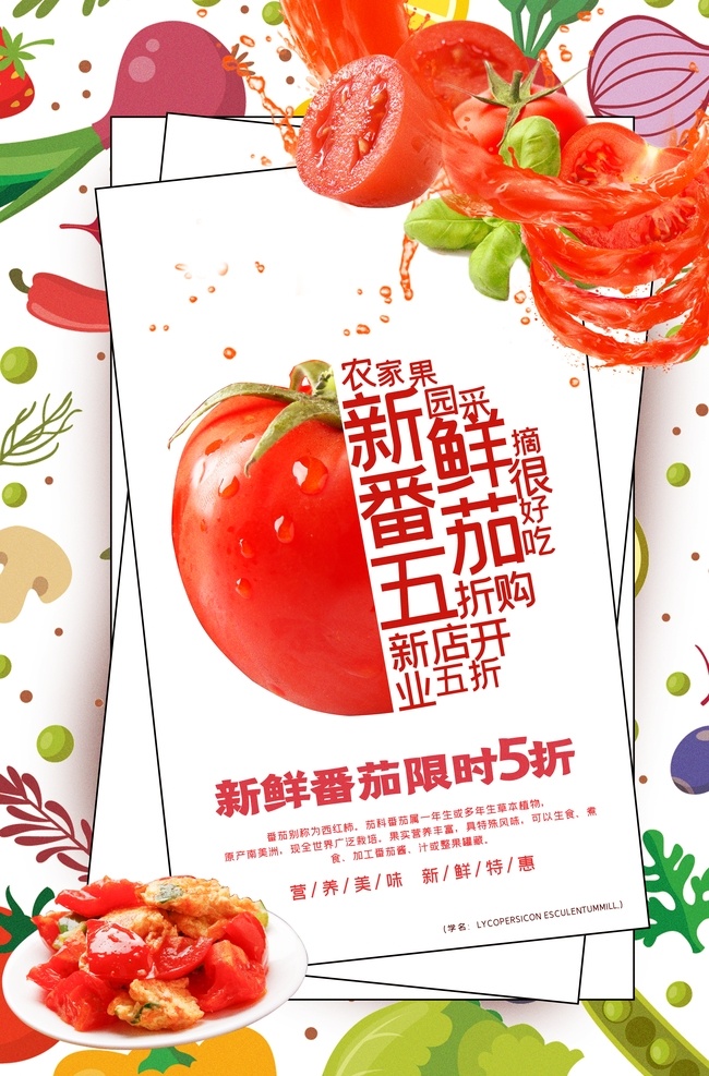 番茄 果汁 新鲜 饮品 蔬菜水果 海报 蔬菜 水果