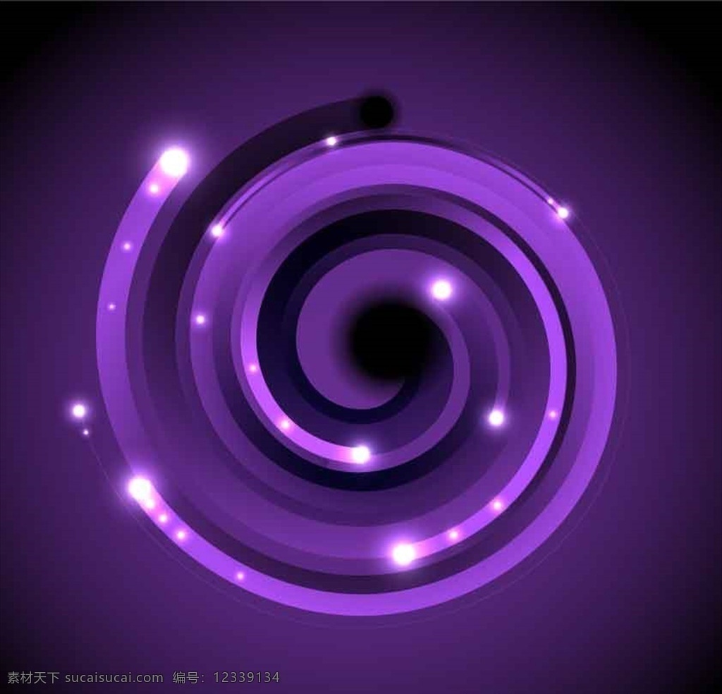 紫色 旋涡 螺旋 背景 时尚 创意 曲线 线条 唯美 大气 分层 背景素材